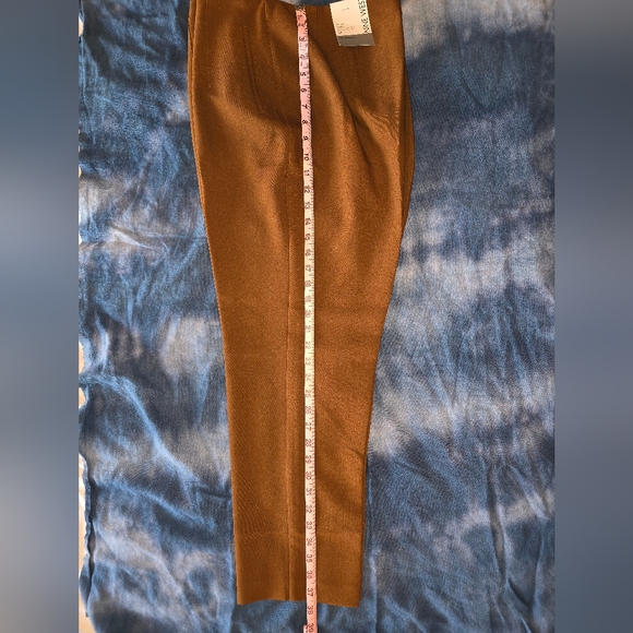 NWT Nine West, Brown, High Rise Tapered Crop, Size 12 - Picture 2 of 7